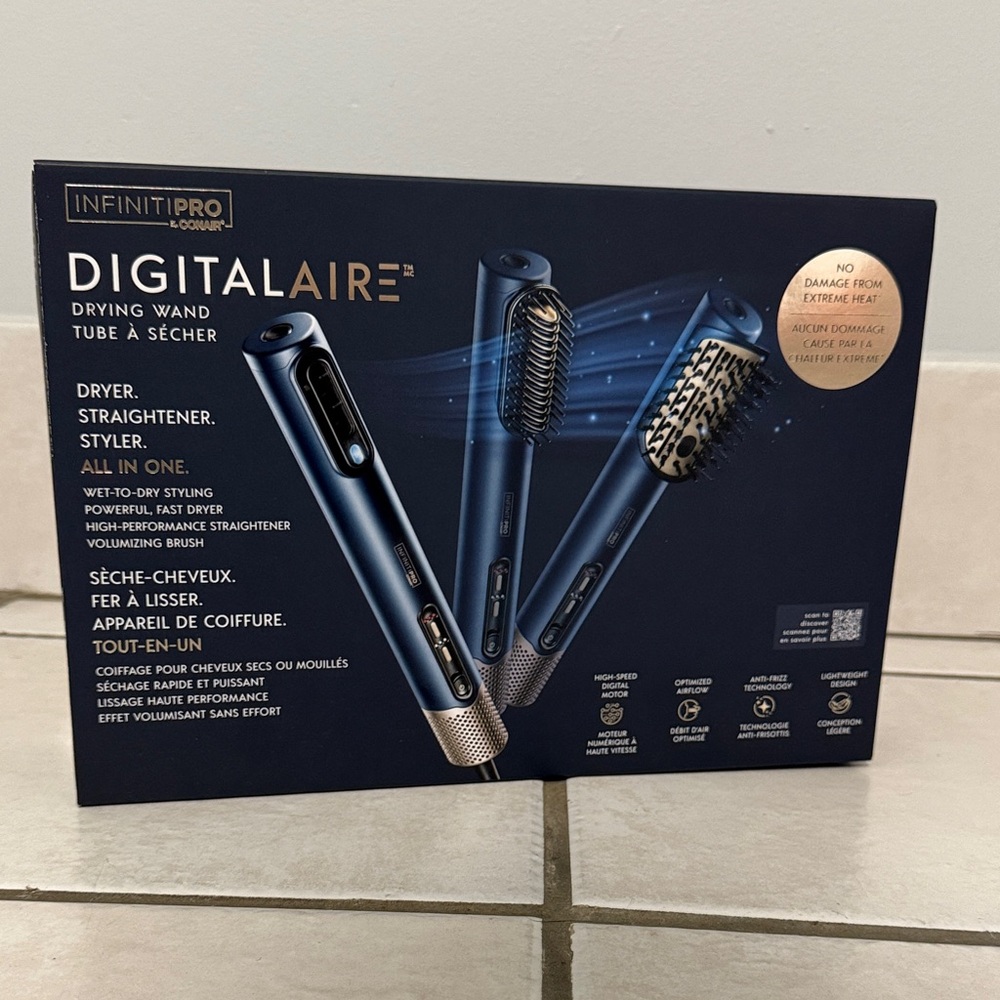 InfinitiPro DigitalAire Styling Wand - Navy